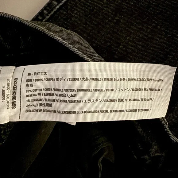 ABERCROMBIE The ‘90s Straight Ultra High Rise Distressed Stretch Jeans Size 29L - Picture 12 of 12